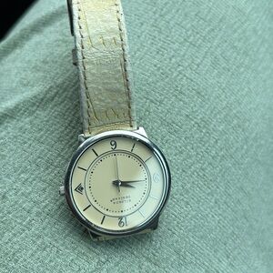 Silpada Cream and Silver Watch Elegant Accessories - excellent condition ( can b